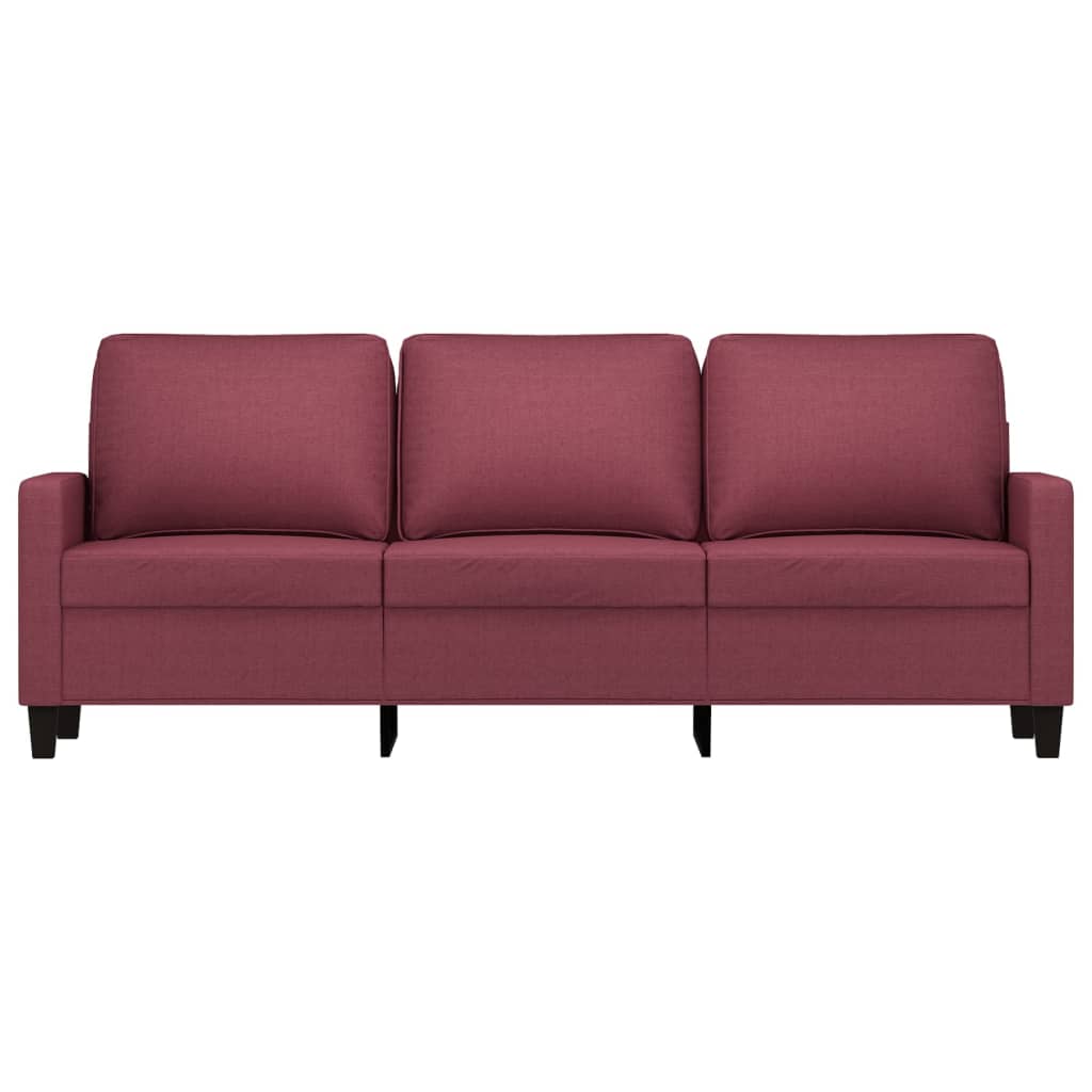 Thumbnail - vidaXL 3-Sitzer-Sofa Weinrot 180 cm Stoff