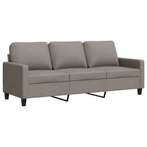 3místná pohovka taupe 180 cm textil - obrázek 2