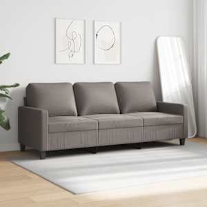 3místná pohovka taupe 180 cm textil - obrázek 3