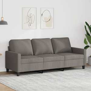3místná pohovka taupe 180 cm textil - obrázek 1