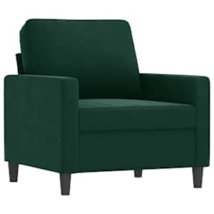 Křeslo tmavě zelené 60 cm samet - obrázek 2