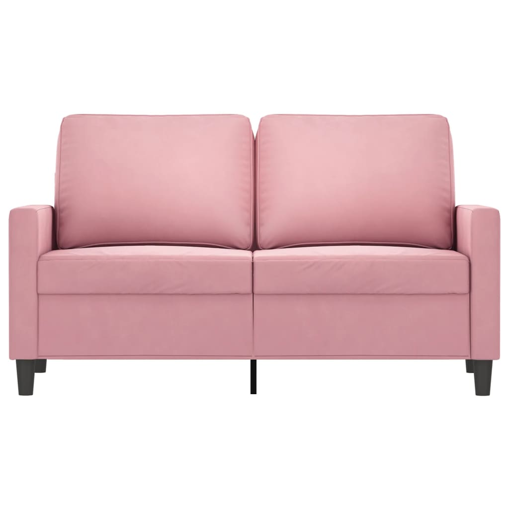 vidaXL 2-Sitzer-Sofa Rosa 120 cm Samt