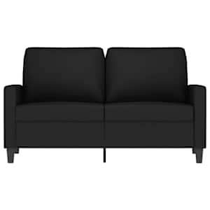 2místná pohovka černá 120 cm samet - obrázek 3