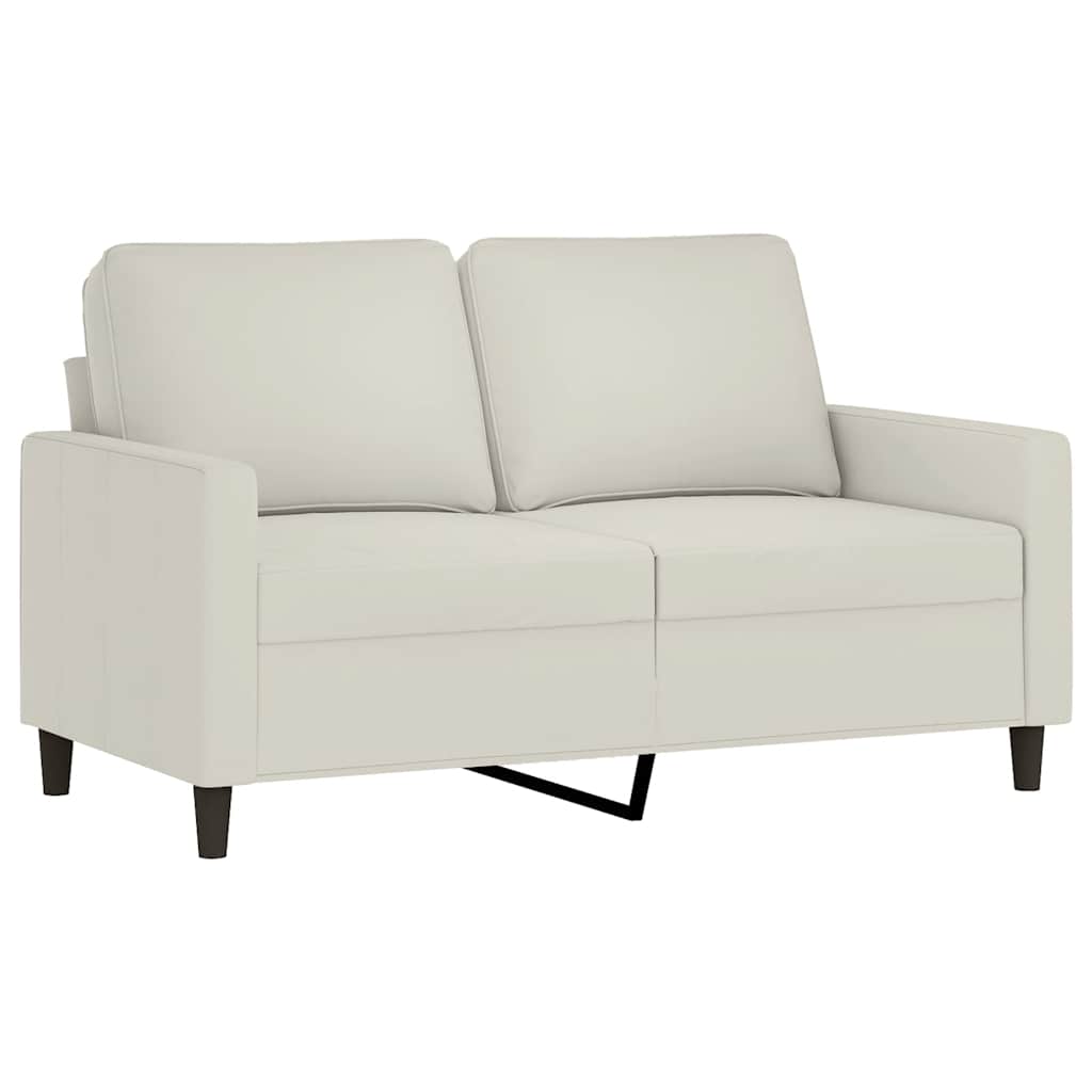 Thumbnail - vidaXL 2-Sitzer-Sofa Creme 120 cm Samt