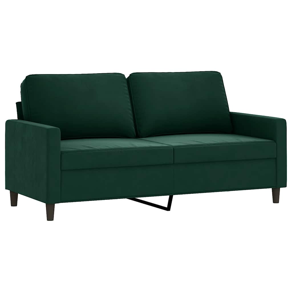 Thumbnail - vidaXL 2-Sitzer-Sofa Dunkelgrün 140 cm Samt