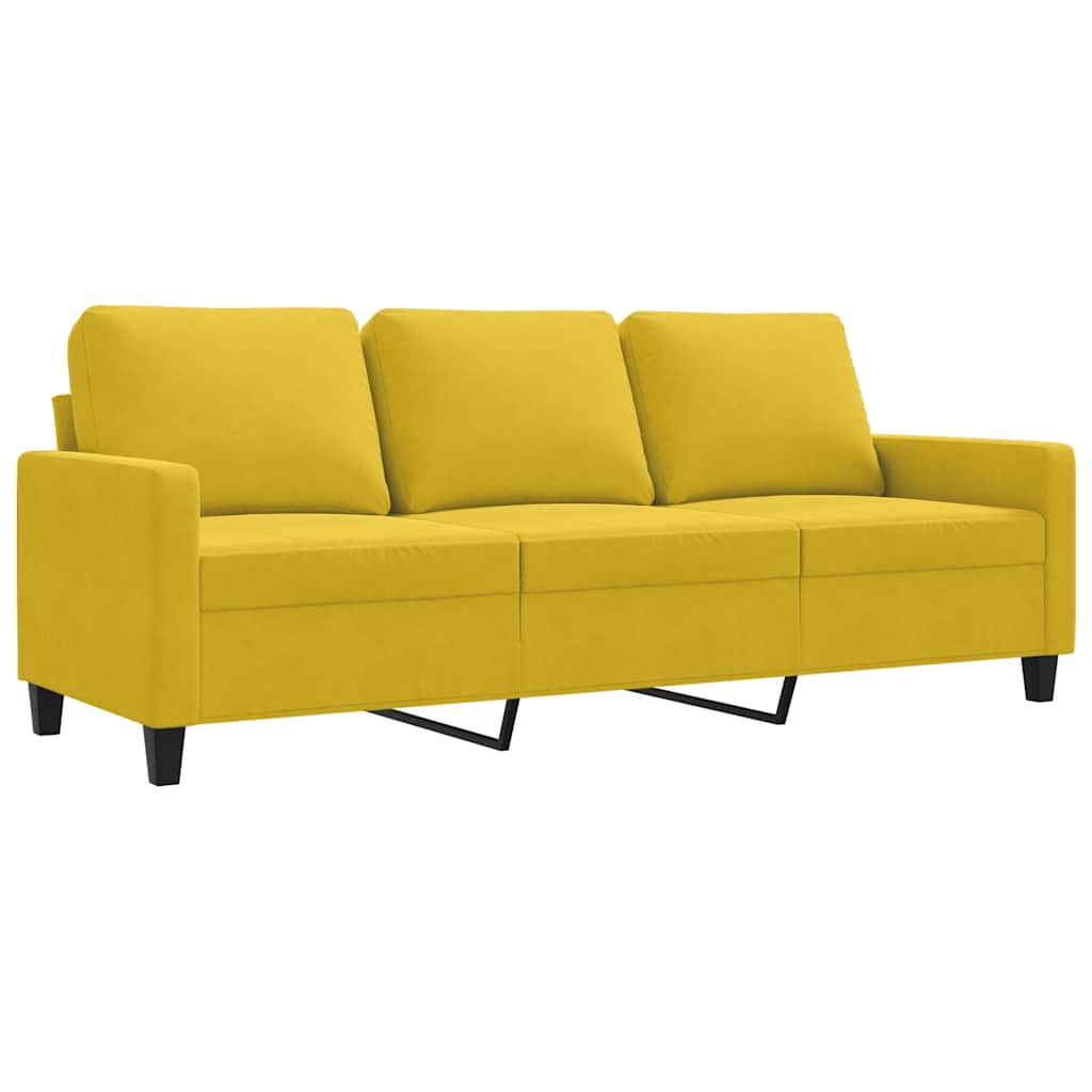 Thumbnail - vidaXL 3-Sitzer-Sofa Gelb 180 cm Samt
