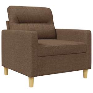 Křeslo hnědé 60 cm textil - obrázek 2
