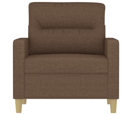 vidaXL Krėslas, rudos spalvos, 60cm, audinys