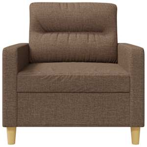 Křeslo hnědé 60 cm textil - obrázek 4