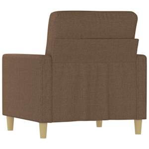 Křeslo hnědé 60 cm textil - obrázek 6