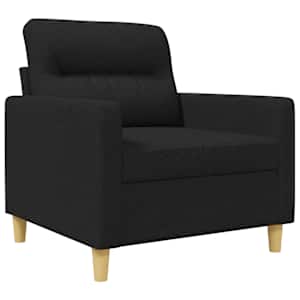 Křeslo černé 60 cm textil - obrázek 2