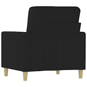 Křeslo černé 60 cm textil - obrázek 6
