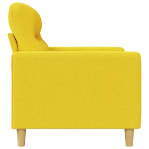 Křeslo světle žluté 60 cm textil - obrázek 5
