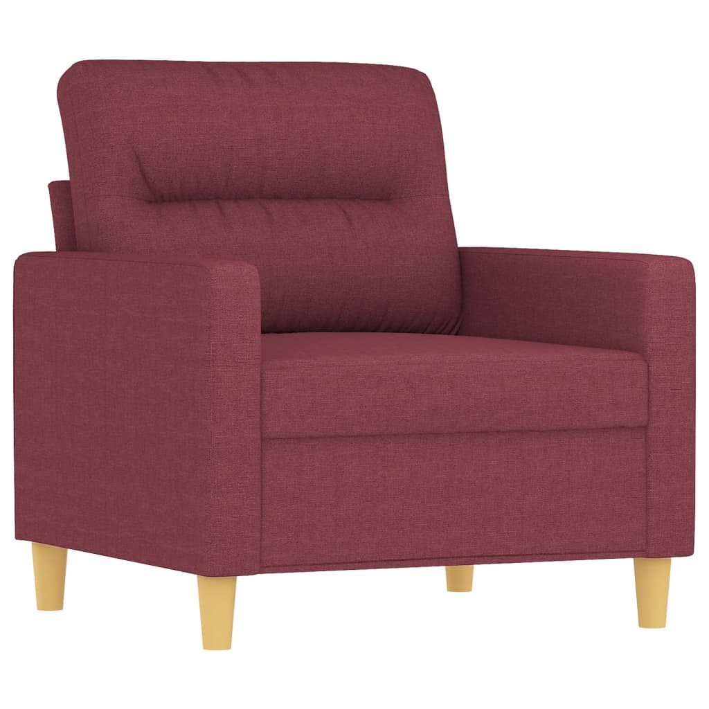 vidaXL Křeslo vínové 60 cm textil