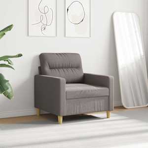 Křeslo taupe 60 cm textil - obrázek 3