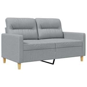 2místná pohovka světle šedá 120 cm textil - obrázek 2