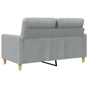 2místná pohovka světle šedá 120 cm textil - obrázek 6