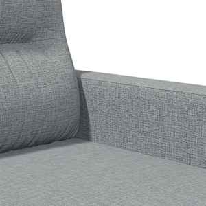 2místná pohovka světle šedá 120 cm textil - obrázek 7