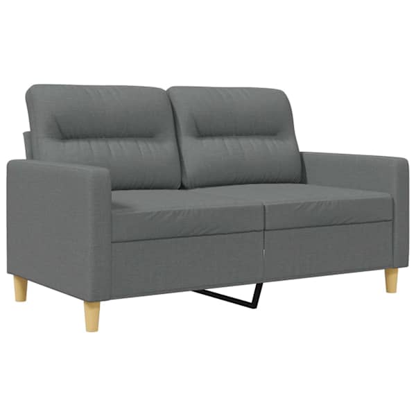 vidaXL 2-kohaline diivan tumehalli, 120 cm, kangas