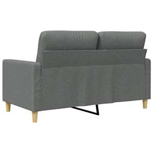 2místná pohovka tmavě šedá 120 cm textil - obrázek 6