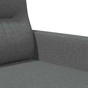 2místná pohovka tmavě šedá 120 cm textil - obrázek 7