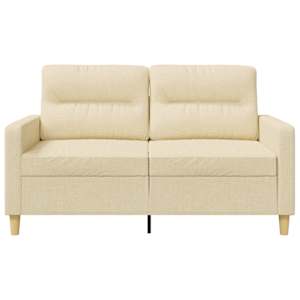 2místná pohovka krémová 120 cm textil - obrázek 4