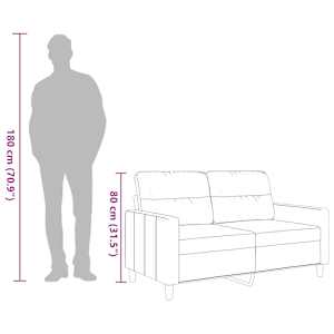 2místná pohovka hnědá 120 cm textil - obrázek 10