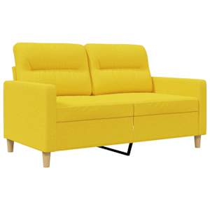 2místná pohovka světle žlutá 120 cm textil - obrázek 2