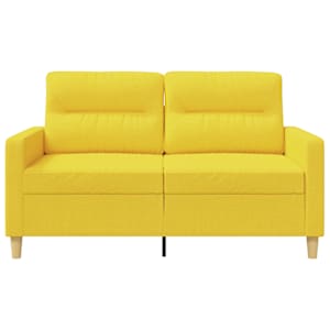 2místná pohovka světle žlutá 120 cm textil - obrázek 4