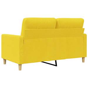 2místná pohovka světle žlutá 120 cm textil - obrázek 6