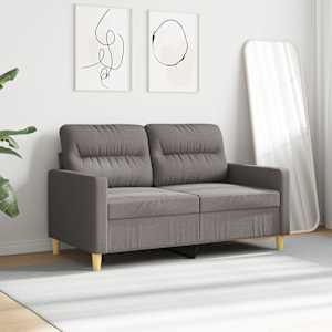 2místná pohovka taupe 120 cm textil - obrázek 3
