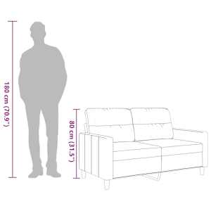 2místná pohovka taupe 120 cm textil - obrázek 10