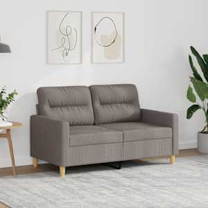 2místná pohovka taupe 120 cm textil - obrázek 1
