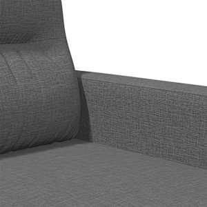 2místná pohovka tmavě šedá 140 cm textil - obrázek 7