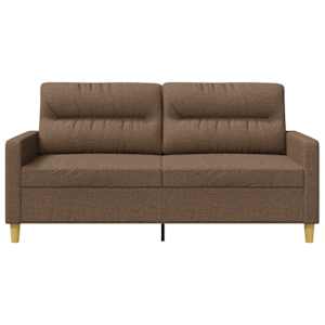2místná pohovka hnědá 140 cm textil - obrázek 4