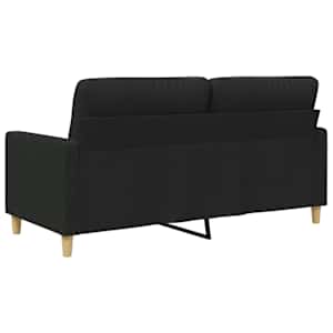 2místná pohovka černá 140 cm textil - obrázek 6