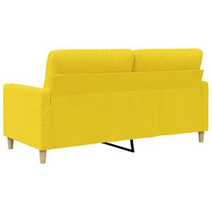 2místná pohovka světle žlutá 140 cm textil - obrázek 6