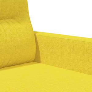 2místná pohovka světle žlutá 140 cm textil - obrázek 7