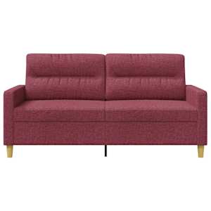 2místná pohovka vínová 140 cm textil - obrázek 4