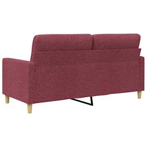 2místná pohovka vínová 140 cm textil - obrázek 6