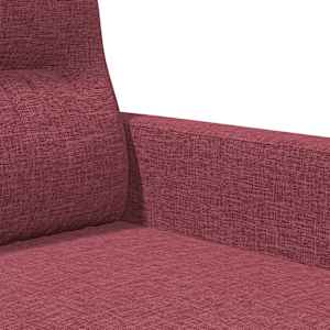 2místná pohovka vínová 140 cm textil - obrázek 7