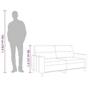 2místná pohovka vínová 140 cm textil - obrázek 10