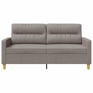 2místná pohovka taupe 140 cm textil - obrázek 4