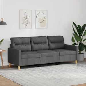 3místná pohovka tmavě šedá 180 cm textil