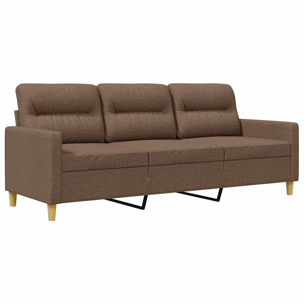 Thumbnail - vidaXL 3-Sitzer-Sofa Braun 180 cm Stoff