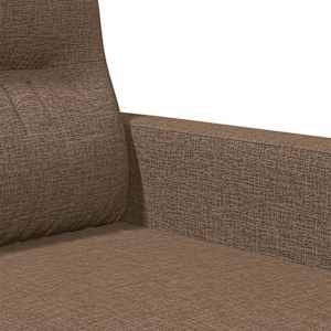 3místná pohovka hnědá 180 cm textil - obrázek 7