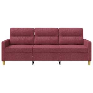 3místná pohovka vínová 180 cm textil - obrázek 4