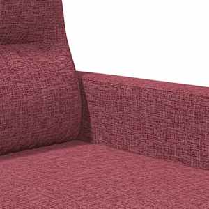 3místná pohovka vínová 180 cm textil - obrázek 7