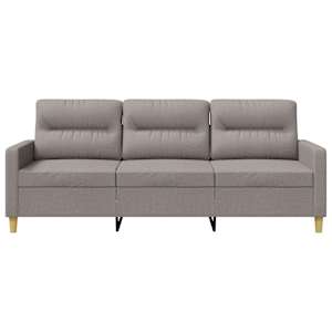 3místná pohovka taupe 180 cm textil - obrázek 4