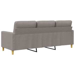 3místná pohovka taupe 180 cm textil - obrázek 6